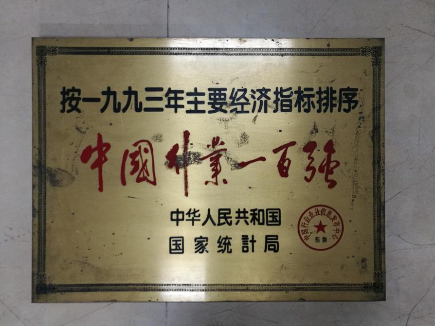 中国行业一百强